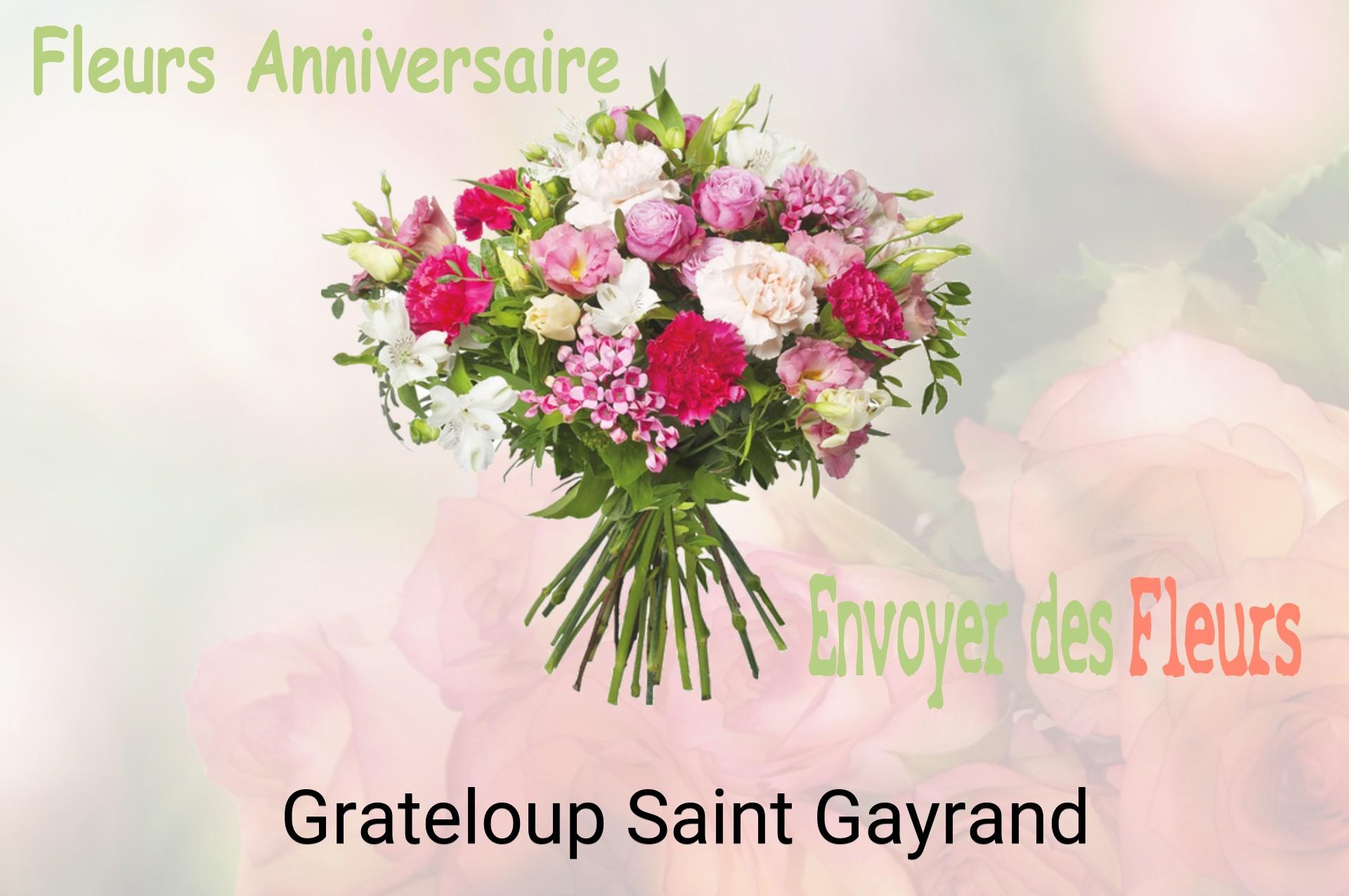 Bouquet de fleurs d’anniversaire livré à Grateloup-Saint-Gayrand