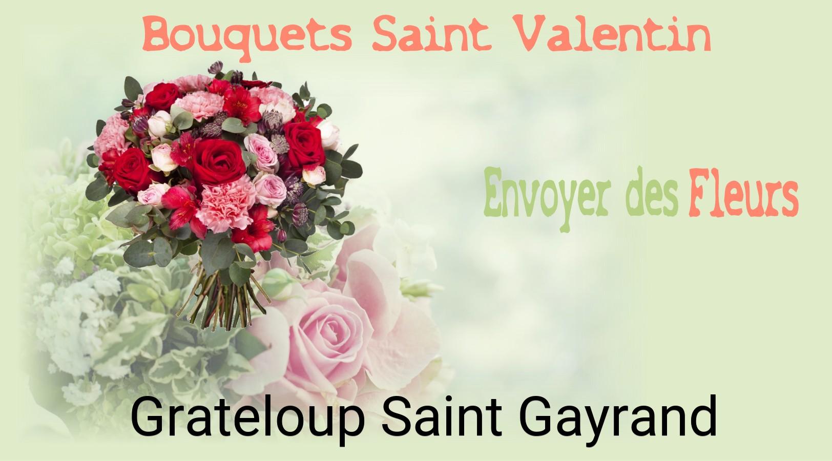 Roses de Saint-Valentin livrées à Grateloup-Saint-Gayrand